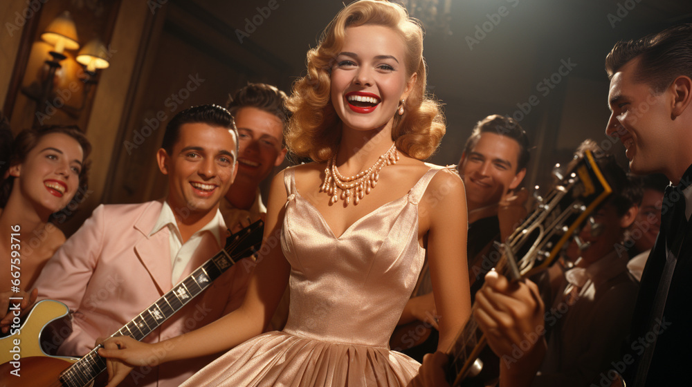1950年代摇滚舞会现场