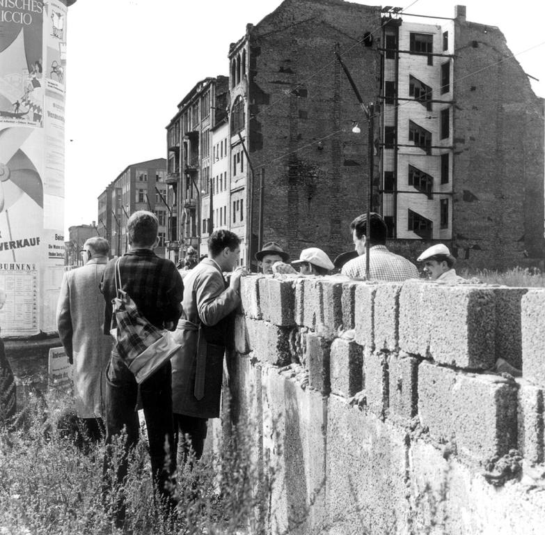 柏林墙建造现场1961年