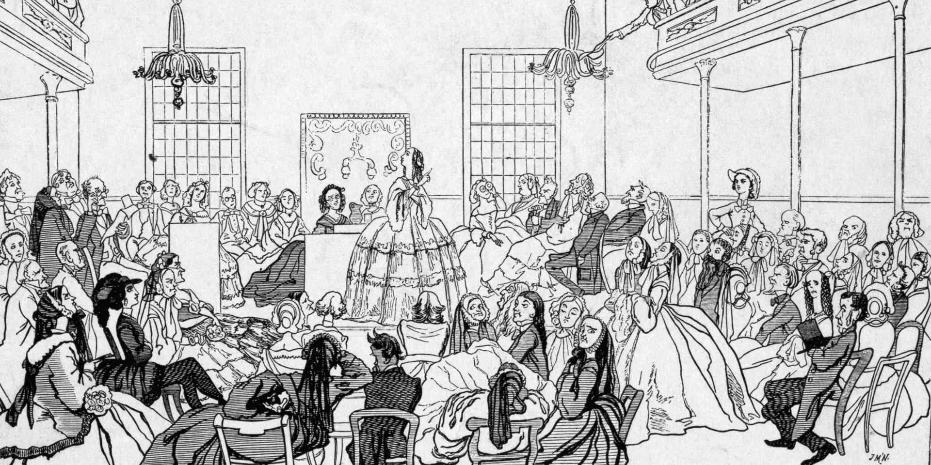 1848年塞内卡福尔斯会议历史图片